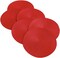 CC Home Furnishings Set of 6 Red Round Indoor Braided Table Place mats 14.75”